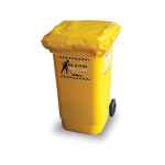 BIN LID COVER 240L YELLOW LC240 CANVACON