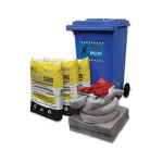 SPILL KIT GENERAL PURPOSE ECONOMY BLUE 240L WHEELIE BIN