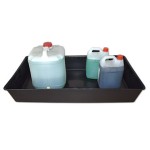 DRIP TRAY POLYPROPYLENE BLACK 65L 100CM X 55CM X 15CM