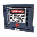 GAS CYLINDER STORAGE CAGE SUIT 2 X 9KG P LPG CYLINDERS INCLUDES SIGNAG