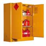 FLAMMABLE CABINET LIQ 350L O/SIZE 3SHELF 2DR 12X20L 1825HX1430WX580D