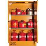 FLAMMABLE CABINET 250L 1825H X 1100W X 500D 3 SHELF 2 DOOR PRATT