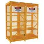 AEROSOL STORAGE CAGE TWO DOOR 4 LEVEL UP TO 800 CANS PRATT
