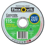 CUT OFF WHEEL FLAT MASONRY G/P 115 X 3.2 X 22.2MM FLEXOVIT