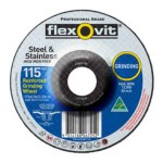 GRINDING DISC D/C S/STEEL IRON FREE 115 X 6.0 X 22.2MM FLEXOVIT