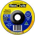CUT OFF WHEEL D/C S/STEEL MEGA INOX 102 X 2.5 X 16.0MM FLEXOVIT