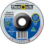CUT OFF WHEEL D/C S/STEEL MEGA INOX 127 X 2.0 X 22.2MM FLEXOVIT