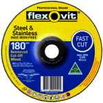 CUT OFF WHEEL D/C S/STEEL MEGA INOX 178 X 2.5 X 22.2MM FLEXOVIT