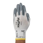 GLOVES HYFLEX 11-800 WHITE NYLON LINER FOAM NITRILE SIZE 9 ANSELL