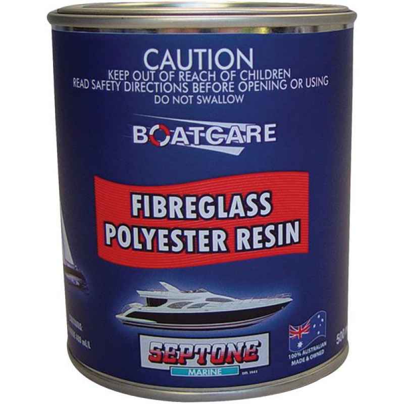 BOATCARE FIBREGLASS POLYESTER RESIN 500ML SEPTONE Integrated Industrial