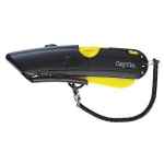 KNIFE SAFETY SELF RETRACTING EASY-CUT CUTTER SYSTEM C/W HOLSTER