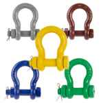 BOW SHACKLE PIN SCREW 0.5T GAL GRADE S M6 X 8