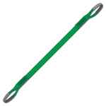 SLING FLAT GREEN 2PLY 2T X 3M