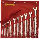 SPANNER SET COMBINATION ROE 10 PIECE AF SIDCHROME