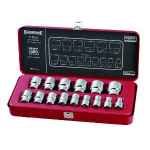 SOCKET SET 21 PIECE 1/2DR AF 15 PCE SIDCHROME