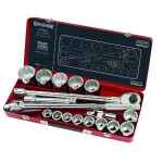 SOCKET SET 3/4DR AF 19 PCE SIDCHROME