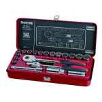 SOCKET SET 1/2DR METRIC 20 PCE SIDCHROME