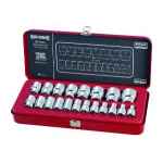 SOCKET SET 1/2DR METRIC 20 PCE SIDCHROME
