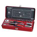 SOCKET SET 3/8DR METRIC 21 PCE SIDCHROME