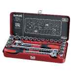 SOCKET SET 1/2DR METRIC AF 24 PCE SIDCHROME