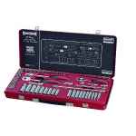 SOCKET SET 1/4 & 3/8DR METRIC 57 PCE SIDCHROME