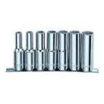 SOCKET SET DEEP AF 1/2DR 7 PCE SIDCHROME