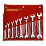 SPANNER SET OPEN END METRIC 8 PIECE SIDCHROME