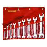 SPANNER SET OPEN END IMPERIAL 9 PIECE SIDCHROME