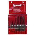 COMBINATION PIN PUNCH SET 9 PIECE SIDCHROME