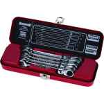SPANNER SET COMBINATION ROE GEARED FLEXIBLE HEAD METRIC 5 PIECE SIDCHROME