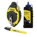 CHALK LINE REEL 30M/100FT WITH BLUE CHALK & MARKER FATMAX
