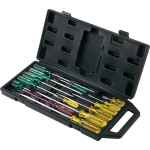 SCREWDRIVER SET 14 PIECE INDUSTRIAL ACETATE HANDLE IN CASE