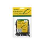 CABLE TIE BLACK 200X4MM TRIDON PACK 100