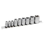 E-STAR SOCKET SET 1/4 & 3/8 - 9 PC. TOLEDO