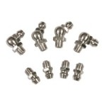 GREASE NIPPLE STAINLESS STEEL - 10.0MM X 1.0MM TAPER THREAD SHORT 45ø TOLEDO