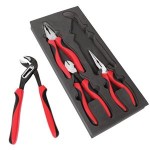 PLIER SET SUPPLIED IN CUSTOM MOULDED FOAM TRAY 4 PCE TOLEDO
