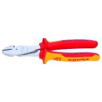 DIAGONAL CUTTING PLIERS HI-LEVERAGE 1000V 250MM 7406250 KNIPEX