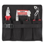 PLIER SET SUPPLIED IN REUSABLE TOOL ROLL 4 PCE TOLEDO