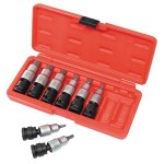 SOCKET SET UNIVERSAL JOINT METRIC HEX 1/2DR 5-17MM 8 PCE TOLEDO
