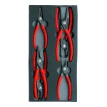 CIRCLIP PLIER SET PRECISION FOAM TRAY 6 PIECE 002001V02 KNIPEX