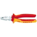 COMBINATION PLIERS 1000V HIGH LEVERAGE 225MM 0206225 KNIPEX
