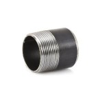 NIPPLE TOE BLACK STEEL BSP 40NB X 50MM (1.1/2 X 2)