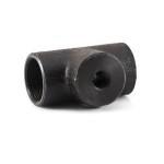 TEE REDUCING BLACK STEEL BSP 40 X 20NB (1.1/2 X 3/4)
