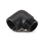 ELBOW 90DEG BLACK STEEL MALE/FEM BSP 65NB (2.1/2)