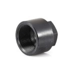 CAP ROUND BLACK STEEL BSP 32NB (1.1/4)