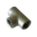 TEE REDUCING GALV STEEL BSP 40 X 20 NB (1.1/2 X 3/4)