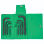 ALLEN KEY SET HEX IMPERIAL 10PCE GREEN WALLET BONDHUS