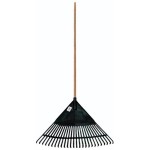RAKE PLASTIC HEAD LEAF METAL HANDLE 600MM WIDE