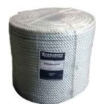 ROPE SQUARE NYLON 8 STRAND WHITE 10MM X 100M COIL