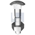 CUPHEAD BOLT & NUT ZP M8 X 50